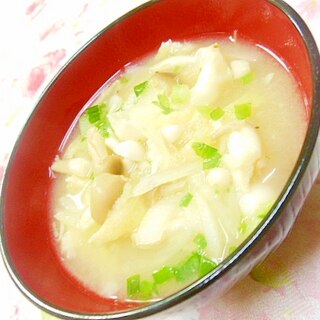 ❤ブナピーとブナシメジと新玉葱のお味噌汁❤